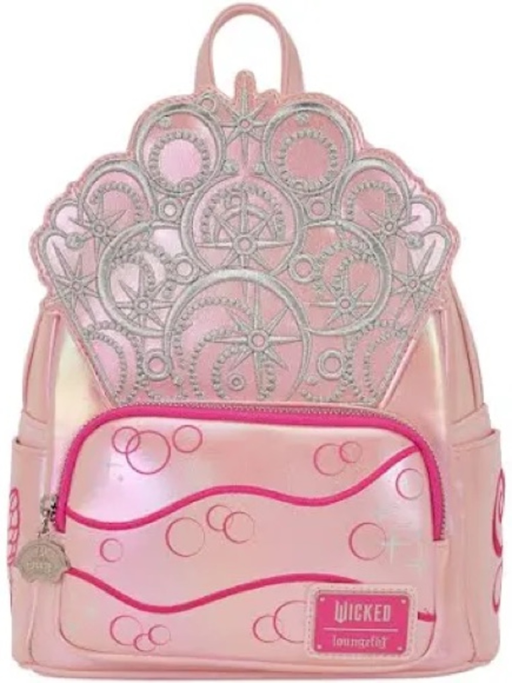 Loungefly Pink 'Wicked' Sparkle Mini Backpack